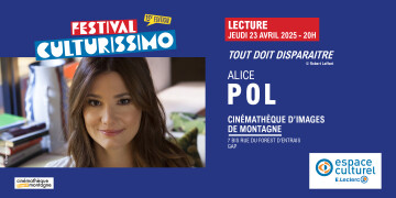 Festival Culturissimo - Lecture de Alice Pol