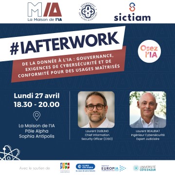 IAFTERWORK - De la donnée à l’IA : gouvernance, exigences de cybersécurité et de conformité pour des usages maîtrisés