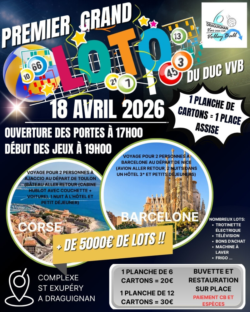 Premier grand loto du DUC VVB