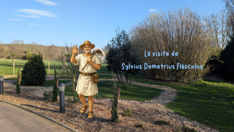 Visite guidée du jardin mythologique antique avec Sylvius Demetrius Flasculus