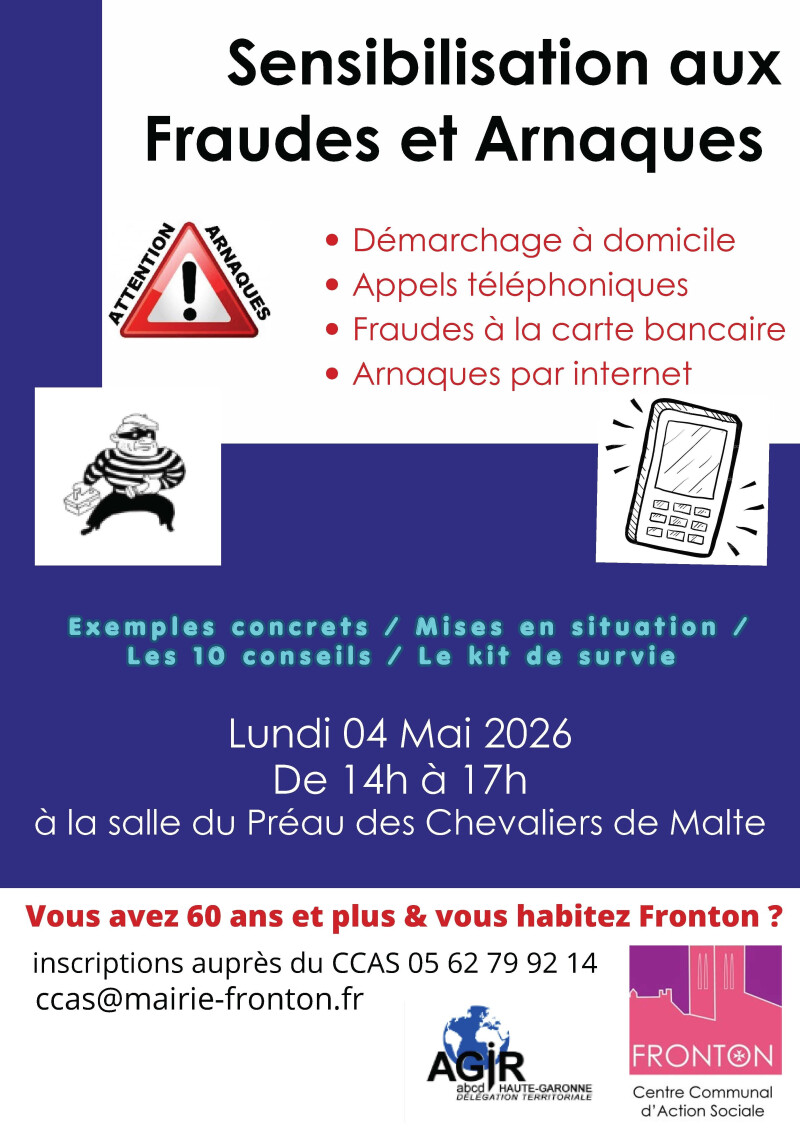 Sensibilisation aux fraudes et arnaques