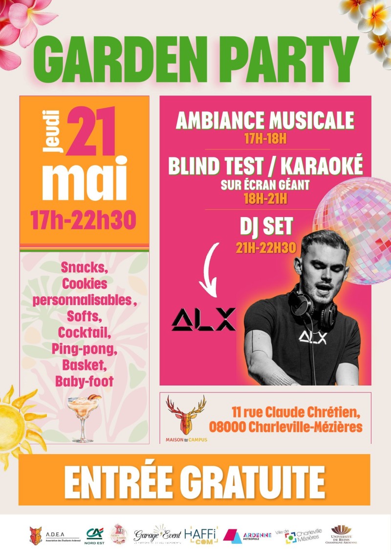 Garden Party - Ass des étudiants Ardennais