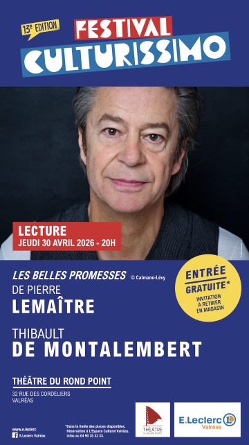 Festival Culturissimo - Lecture de Thibault de Montalembert
