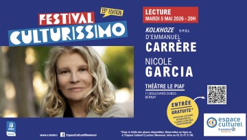 Festival Culturissimo - Lecture de Nicole Garcia