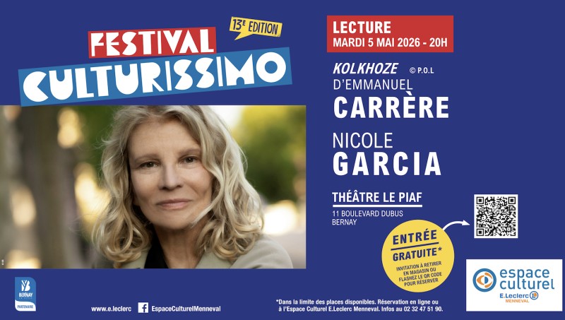 Festival Culturissimo - Lecture de Nicole Garcia