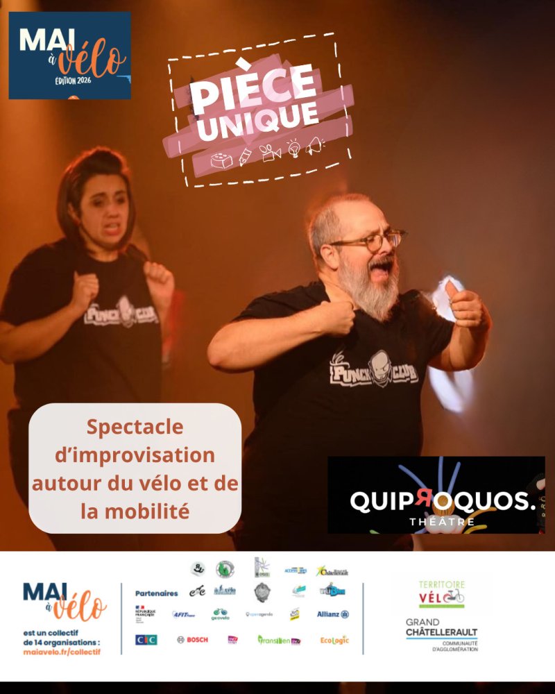 Spectacle d’improvisation autour du vélo
