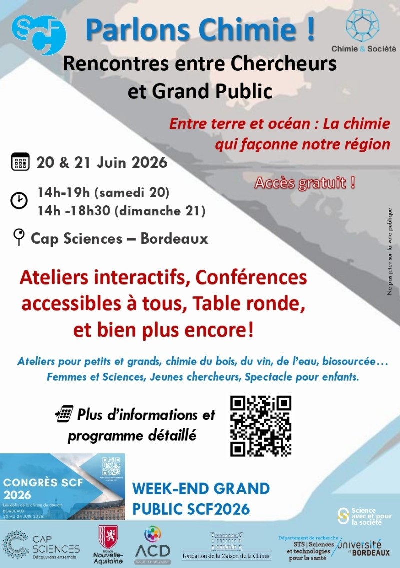 Parlons Chimie! Rencontres entre chercheurs et grand public !