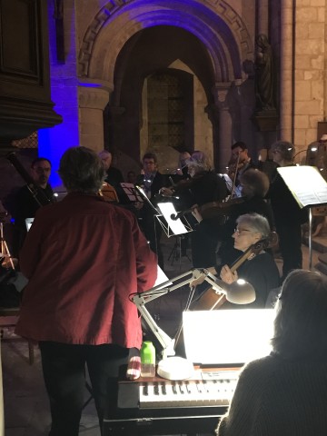 Lumières sur l'église de Bernières-sur-mer