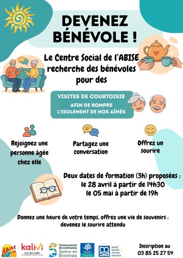 Je romps la solitude d'une personne âgée lors de visites de courtoisie.