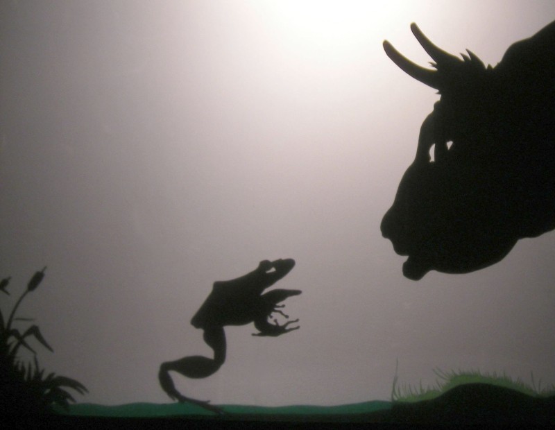 Les fables de la Fontaine, théâtre d'ombres