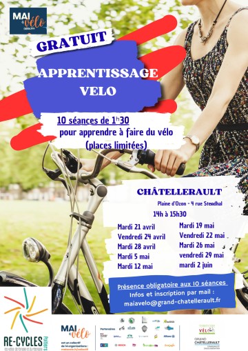 Stage adultes «apprentissage du vélo » - de l’initiation à la balade sur le chemin