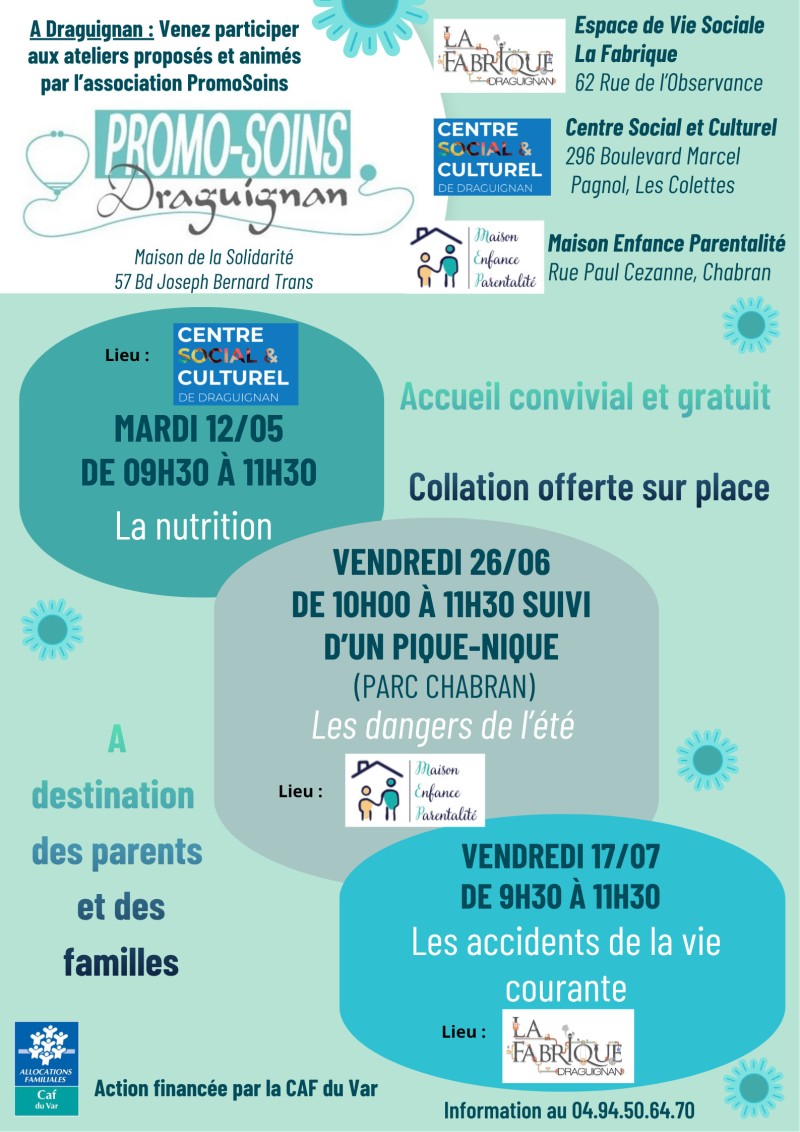 Ateliers de l'association Promo-soins