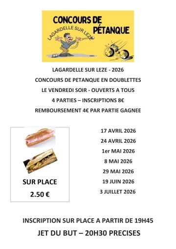 Concours de pétanque