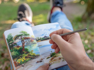 Atelier Si tu étais un paysage, que dessinerais-tu ?
