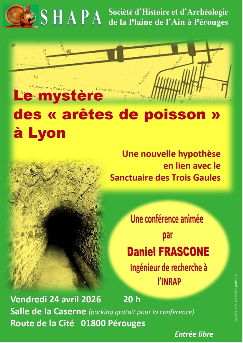 Conférence : le mystère des "arêtes de poisson" à Lyon