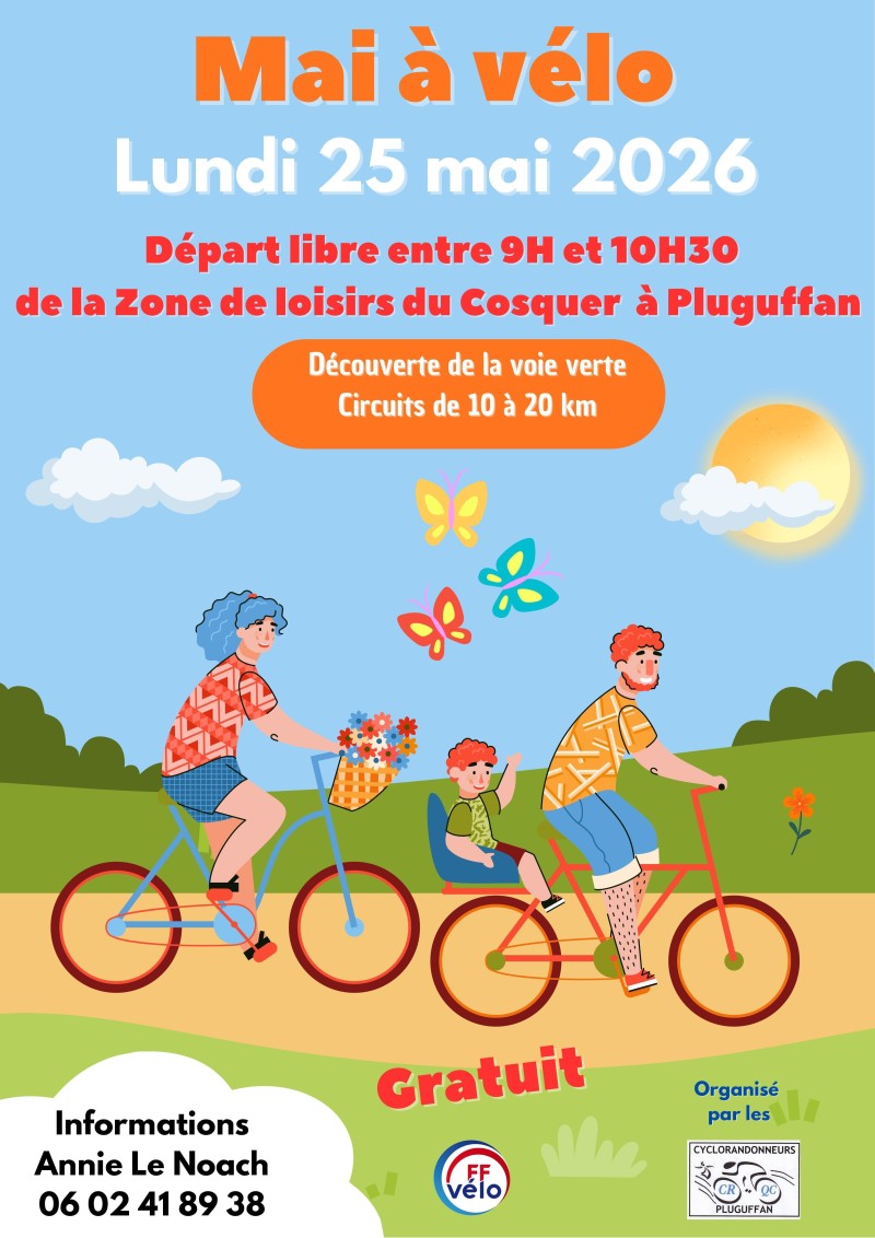 Mai à vélo à Pluguffan