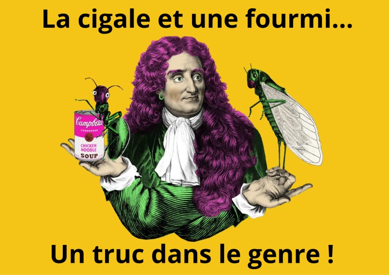 La cigale et une fourmi...un truc dans le genre !