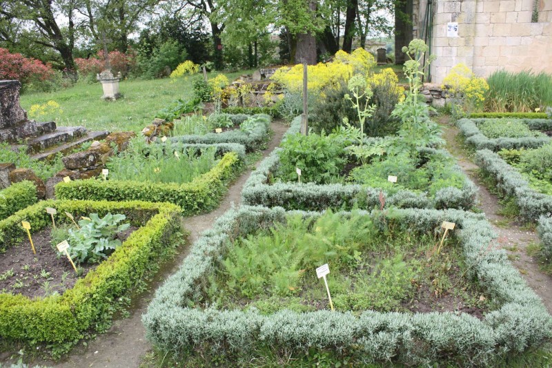 Visite du jardin de la commanderie de Sallebruneau