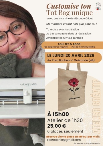 Atelier - Personnalisation de tot bag