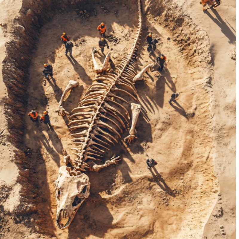 Dans la peau d'un paléontologue