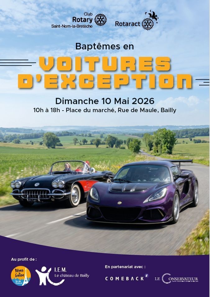 🚗 Baptêmes en voitures d’exception à Bailly