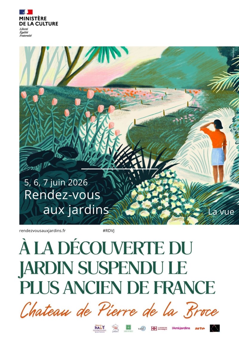 À la découverte du jardin suspendu le plus ancien de France : Château Pierre de la Broce