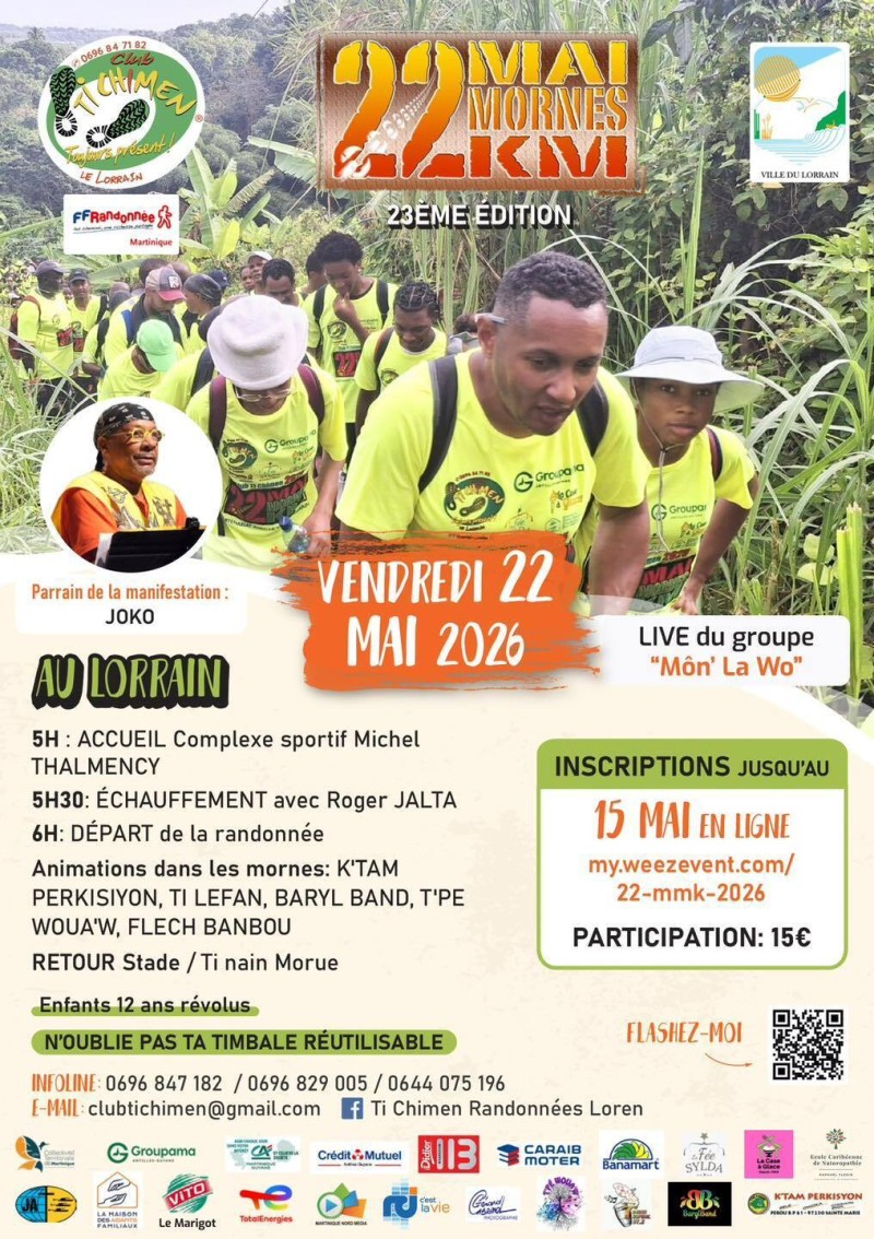 [Randonnée] 22 MAI, 22 MORNES , 22 KM | 23ème Édition