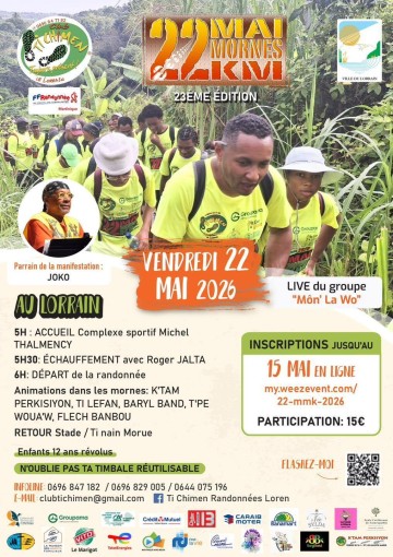 [Randonnée] 22 MAI, 22 MORNES , 22 KM | 23ème Édition