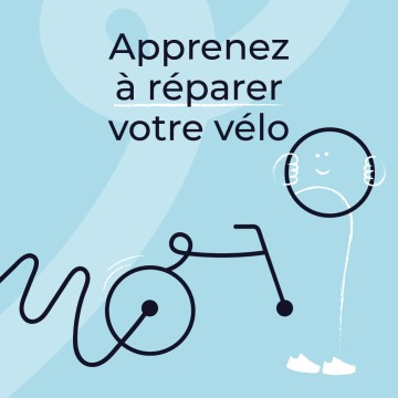 Atelier de réparation de vélo participatif