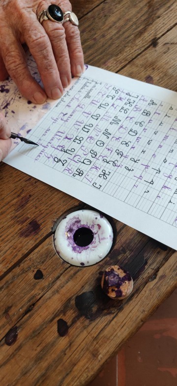 Atelier d'écriture à la plume