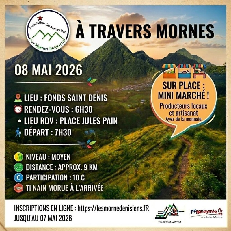RANDONNÉE À TRAVERS MORNES