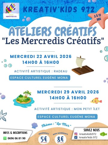 ATELIERS CRÉATIFS "Les Mercredis Créatifs"