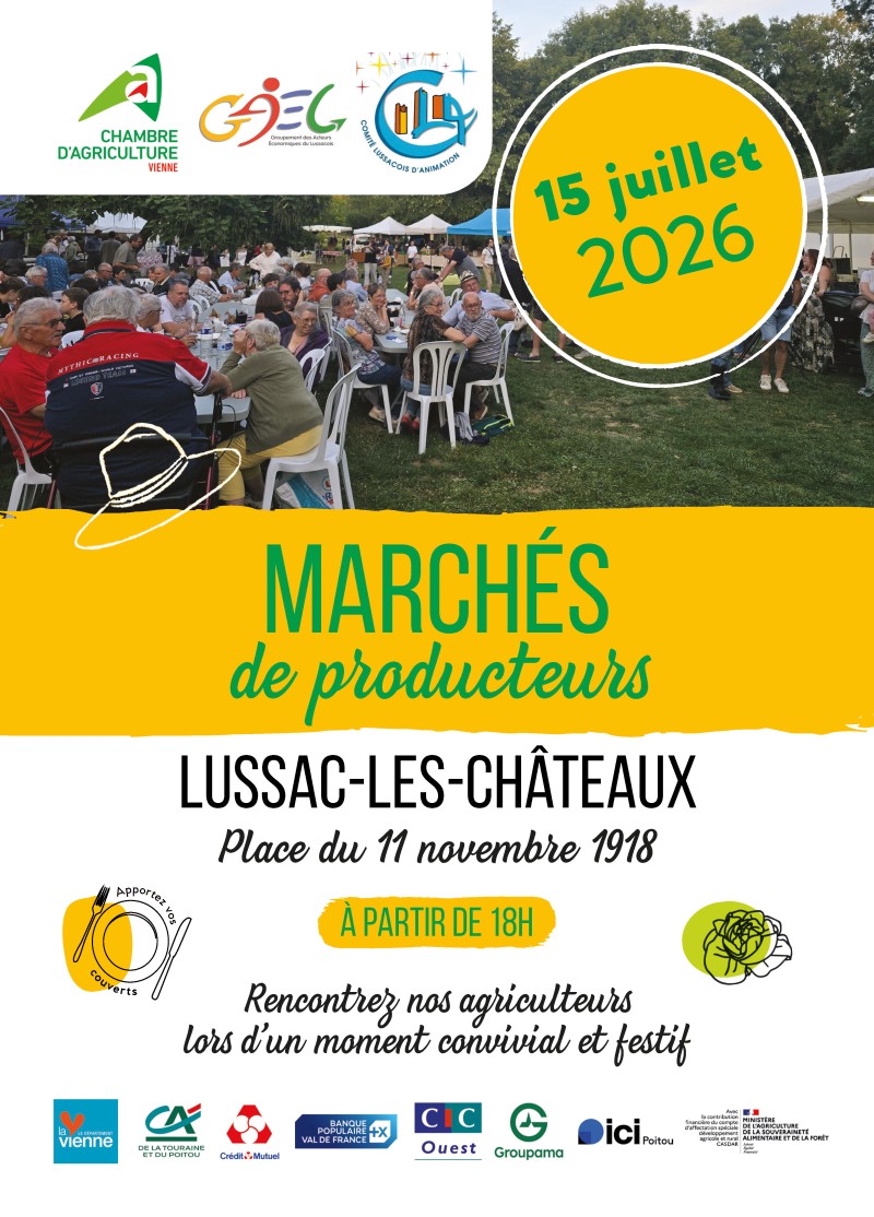 Marchés de producteurs - Lussac-Lès-Châteaux