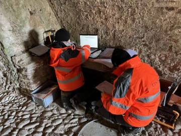 Restitution publique des fouilles du cryptoportique de Sorde par les archéologues