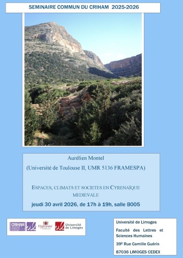 Séminaire commun du CRIHAM