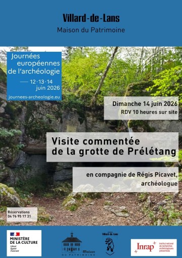 Visite commentée de la grotte de Prélétang (Coulmes)