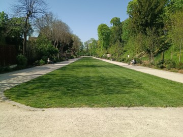 Balade à dos d'âne dans le jardin de la ville