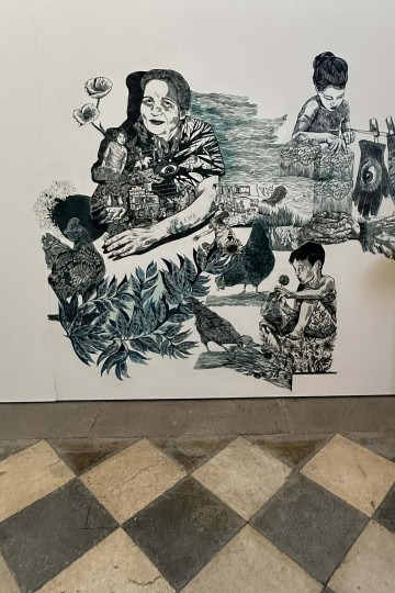 Performance artistique d'Olivia Paroldi