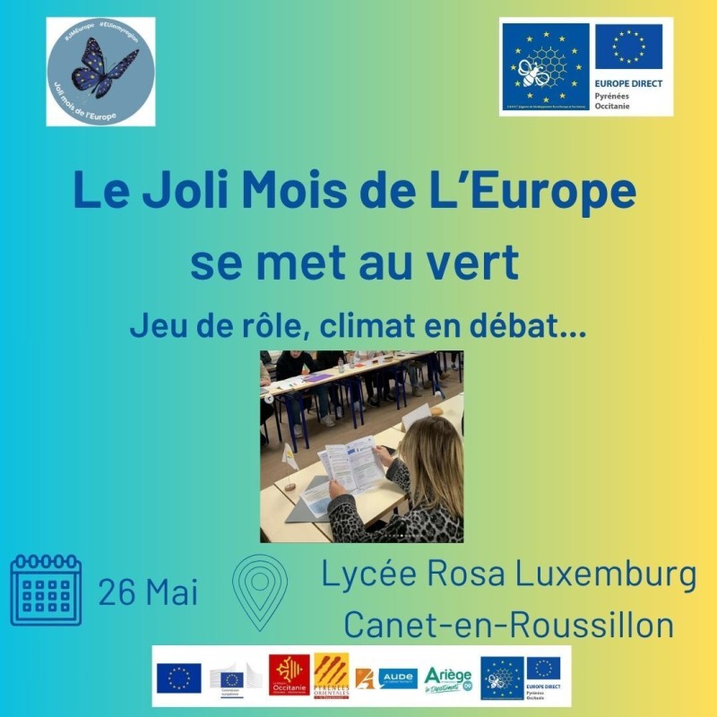 Le Joli Mois de l'Europe s'anime en vert au Lycée Rosa-Luxembourg !