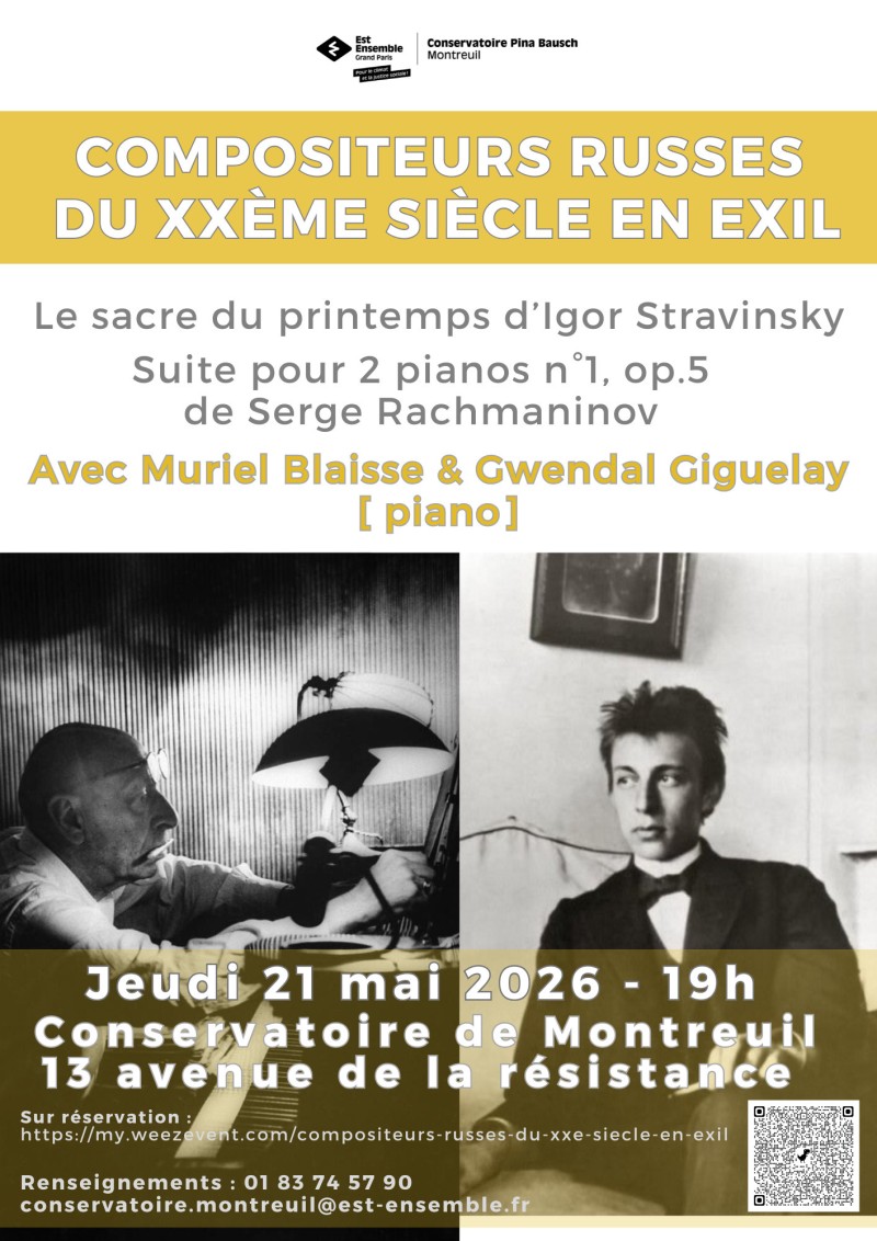 COMPOSITEURS RUSSES DU XXème SIECLE EN EXIL