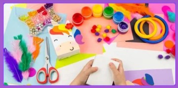 Atelier créatif à la peinture fluo