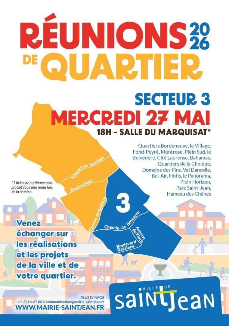 Réunions de quartier : secteur 3