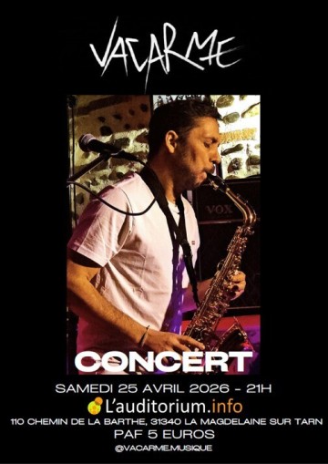 VACARME- il se produit à Lauditorium.info