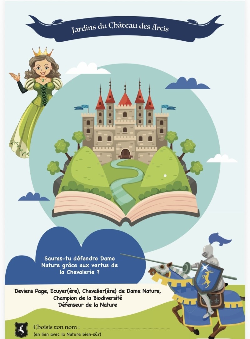 Explore les jardins avec ta famille : Robin du Bocage et ses gais compagnons, D'Artagnan et ses amis, Dame Nature, des insectes SuperHéros t'attendent