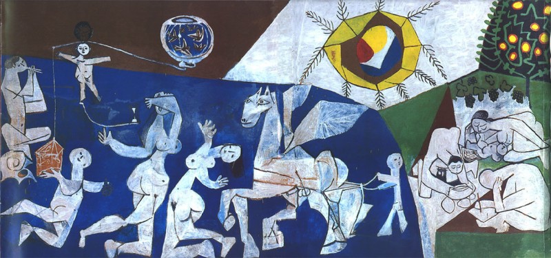 Visites à la torche de La Guerre et la Paix de Pablo Picasso