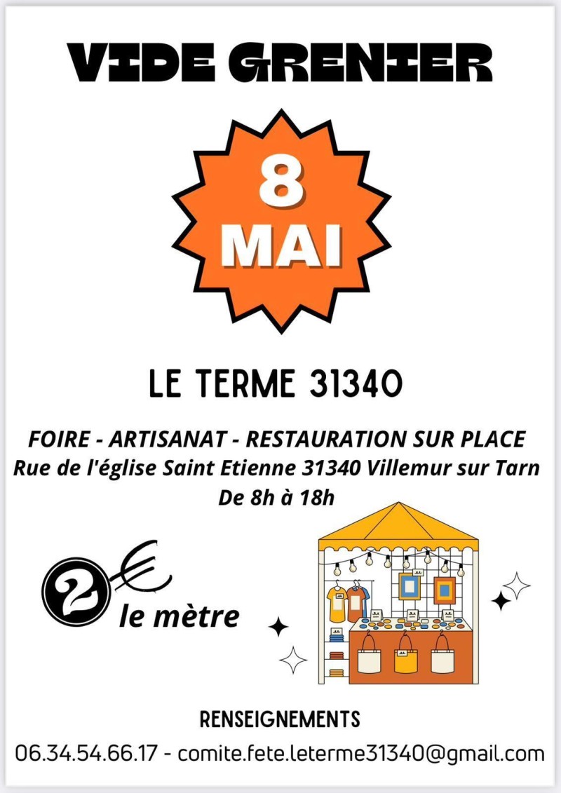 Vide greniers - Le Terme