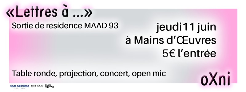 "LETTRES À..." par oXni