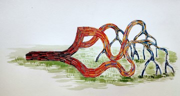 Inauguration de l’œuvre « Rhizome#6 »