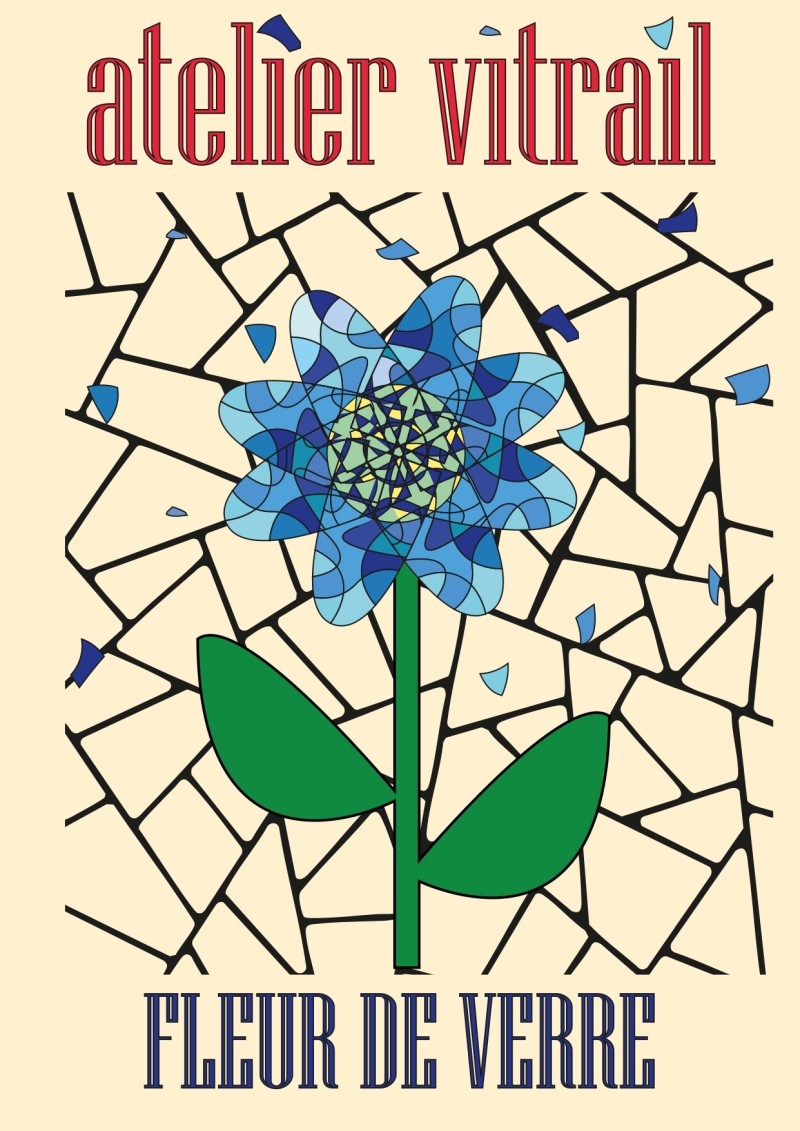 Initiation au vitrail : "Fleur de verre"