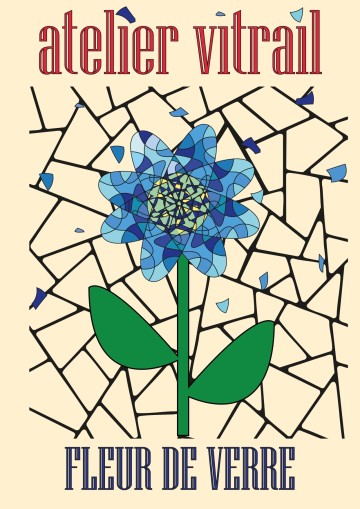 Initiation au vitrail : "Fleur de verre"